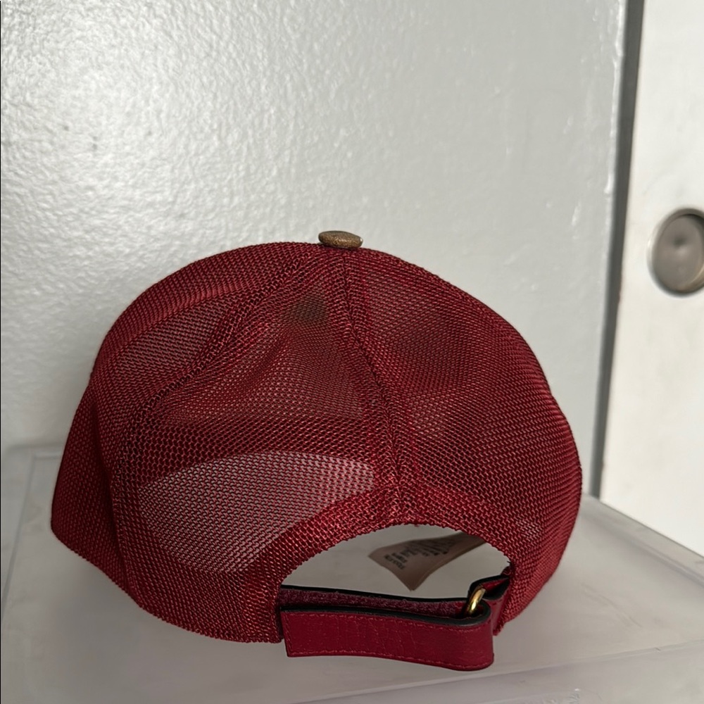GUCCI X DORAEMON MEN'S LIMITED EDITION BROWN/BURGUNDY BASEBALL HAT - Picture 6 of 11